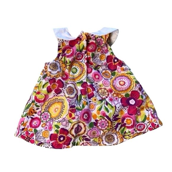 Vera Bradley Baby Floral Peter Pan Collar Top Size 0-3 Months - Picture 3 of 5